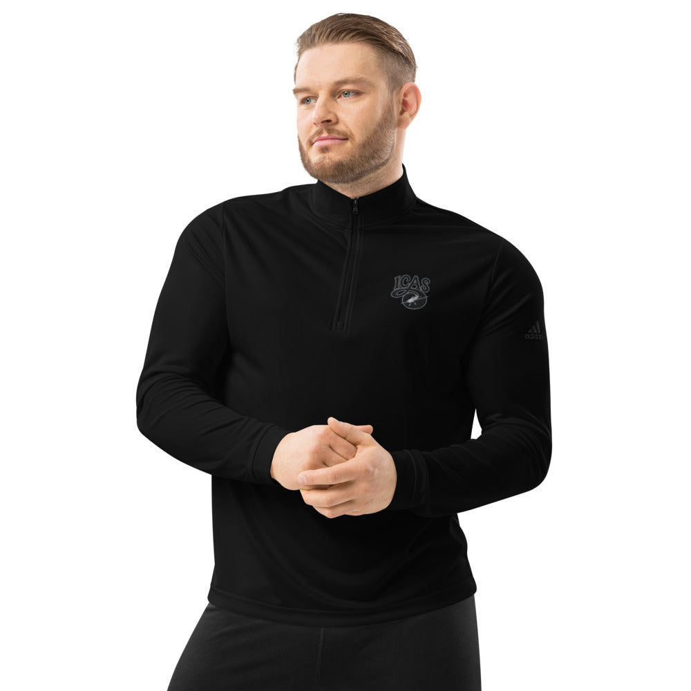 Quarter Zip Pullover - Grey Logo