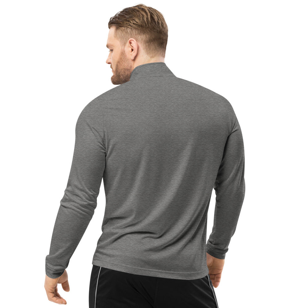 Quarter Zip Pullover - Grey Logo