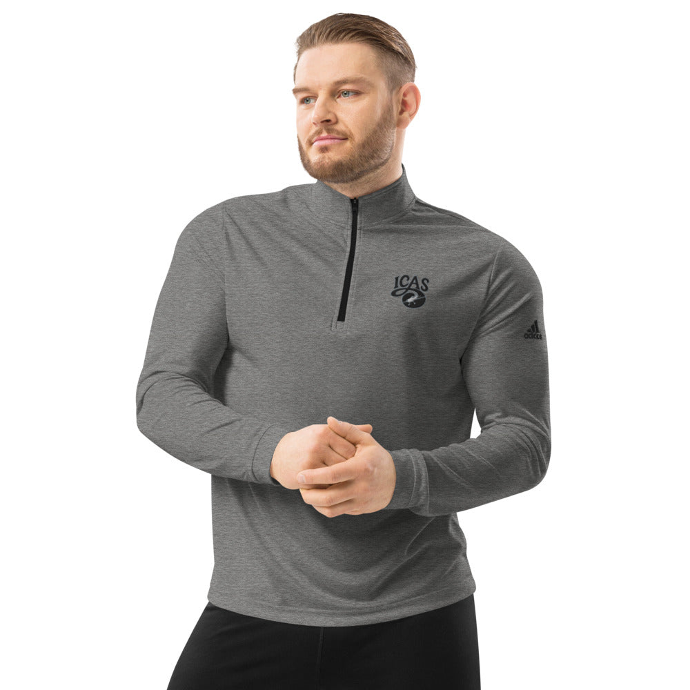 Quarter Zip Pullover - Grey Logo