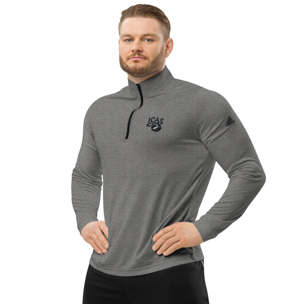 Quarter Zip Pullover - Grey Logo