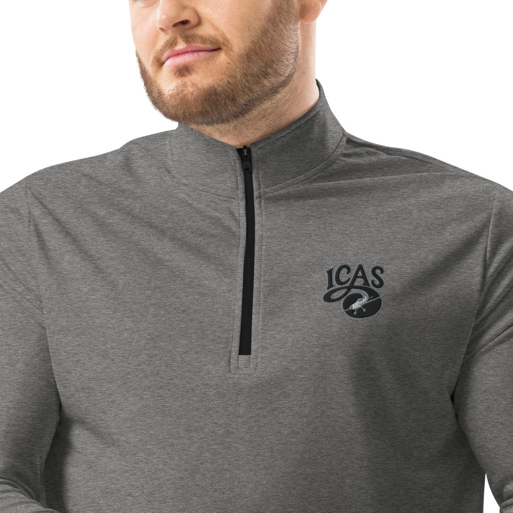 Quarter Zip Pullover - Grey Logo