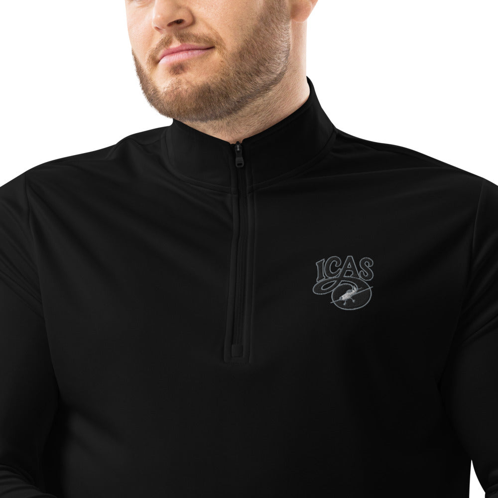 Quarter Zip Pullover - Grey Logo